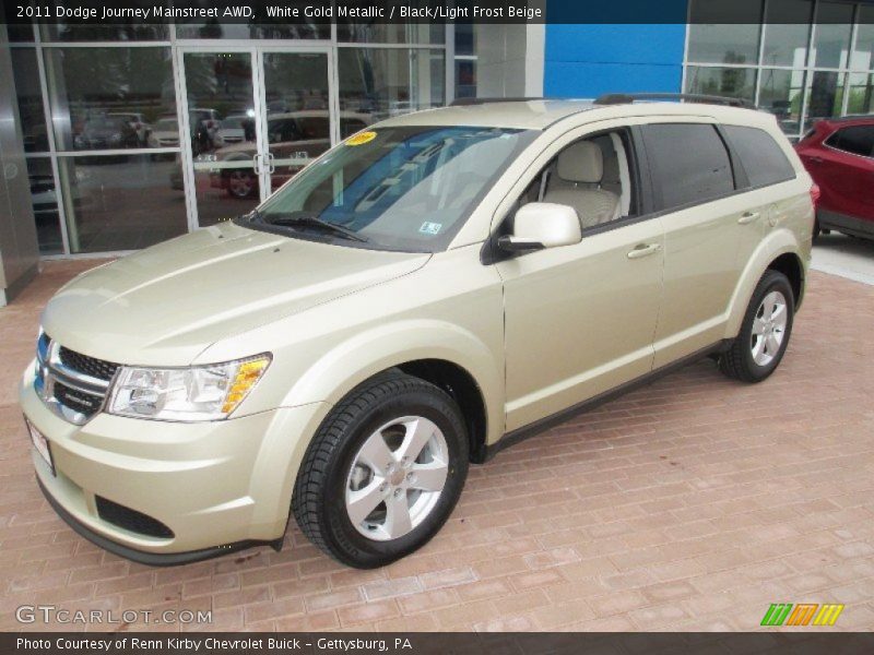 White Gold Metallic / Black/Light Frost Beige 2011 Dodge Journey Mainstreet AWD