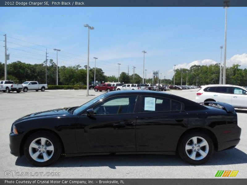 Pitch Black / Black 2012 Dodge Charger SE