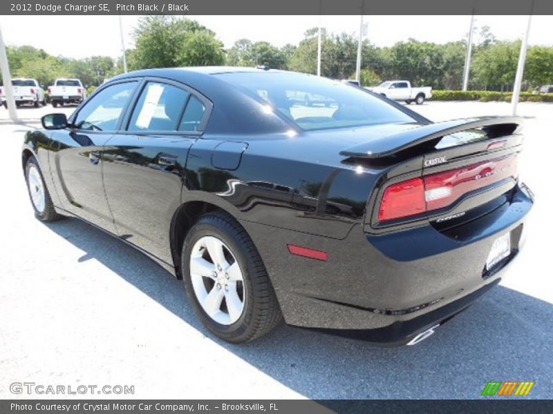 Pitch Black / Black 2012 Dodge Charger SE