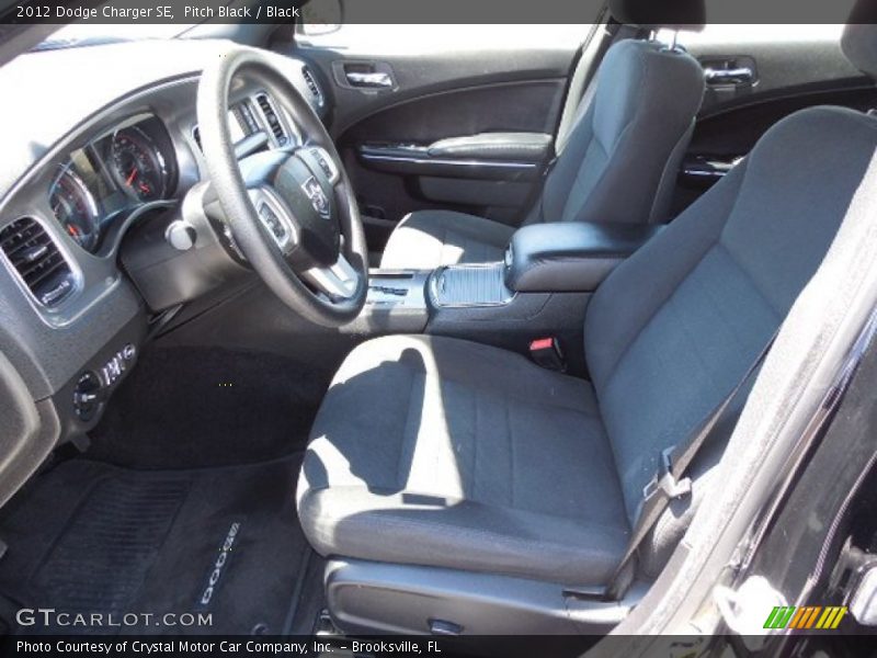 Pitch Black / Black 2012 Dodge Charger SE