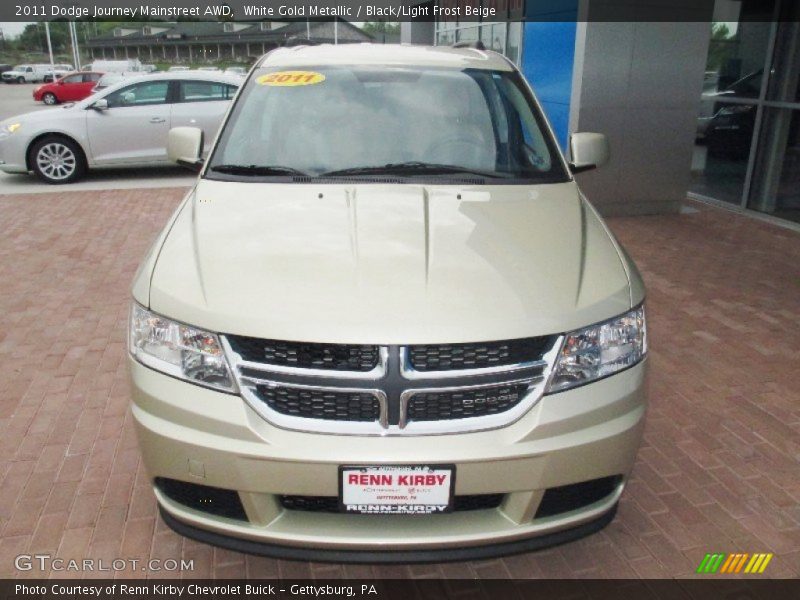 White Gold Metallic / Black/Light Frost Beige 2011 Dodge Journey Mainstreet AWD