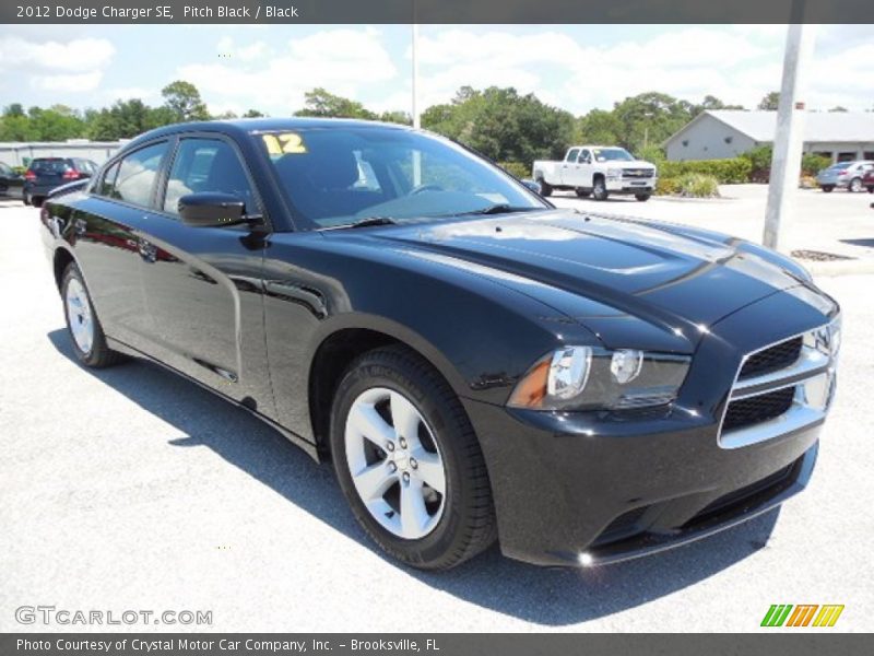 Pitch Black / Black 2012 Dodge Charger SE