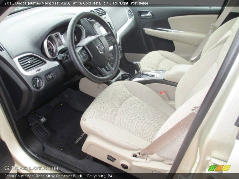 White Gold Metallic / Black/Light Frost Beige 2011 Dodge Journey Mainstreet AWD