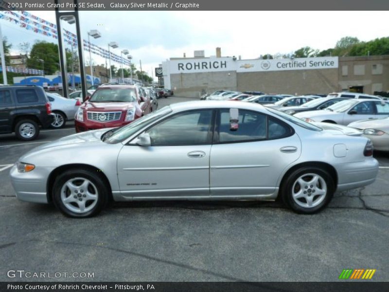 Galaxy Silver Metallic / Graphite 2001 Pontiac Grand Prix SE Sedan