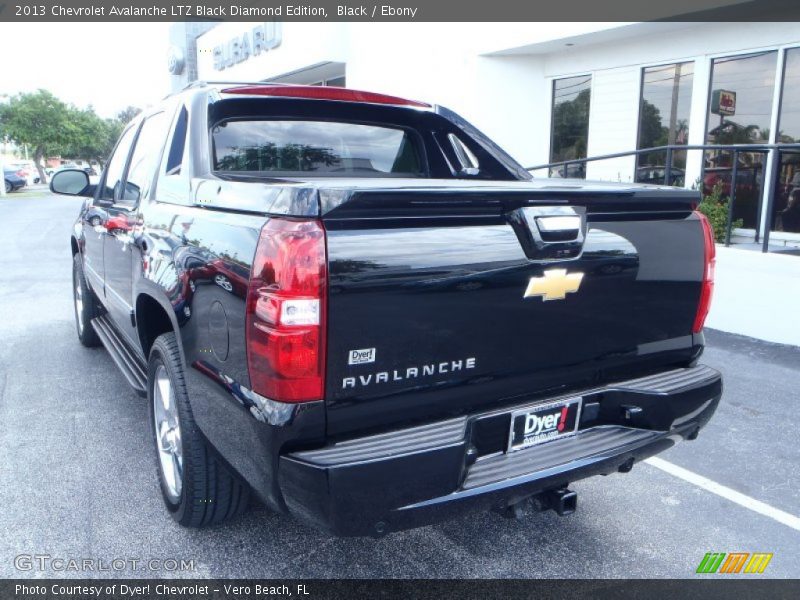 Black / Ebony 2013 Chevrolet Avalanche LTZ Black Diamond Edition