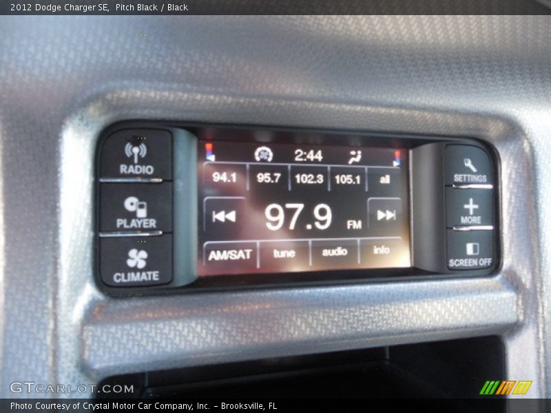 Pitch Black / Black 2012 Dodge Charger SE