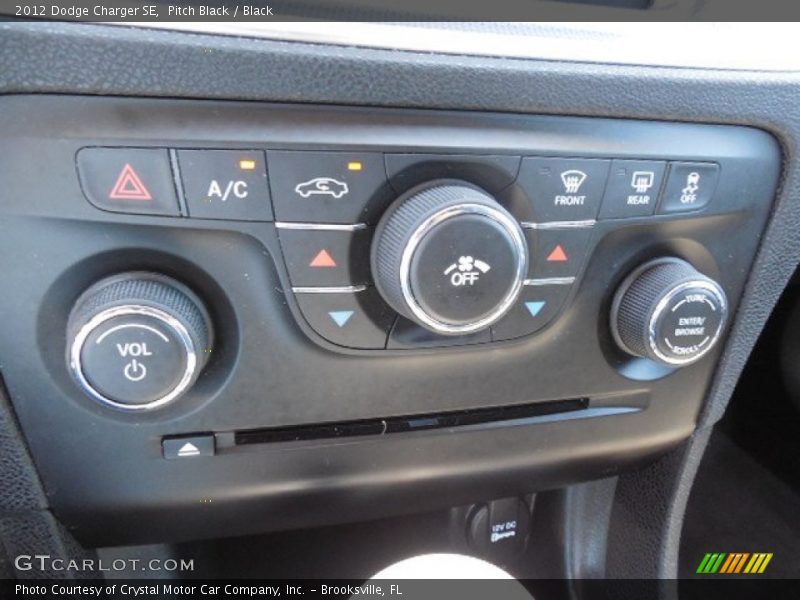 Pitch Black / Black 2012 Dodge Charger SE