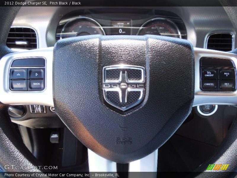 Pitch Black / Black 2012 Dodge Charger SE