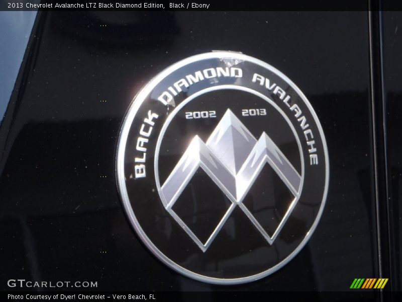  2013 Avalanche LTZ Black Diamond Edition Logo