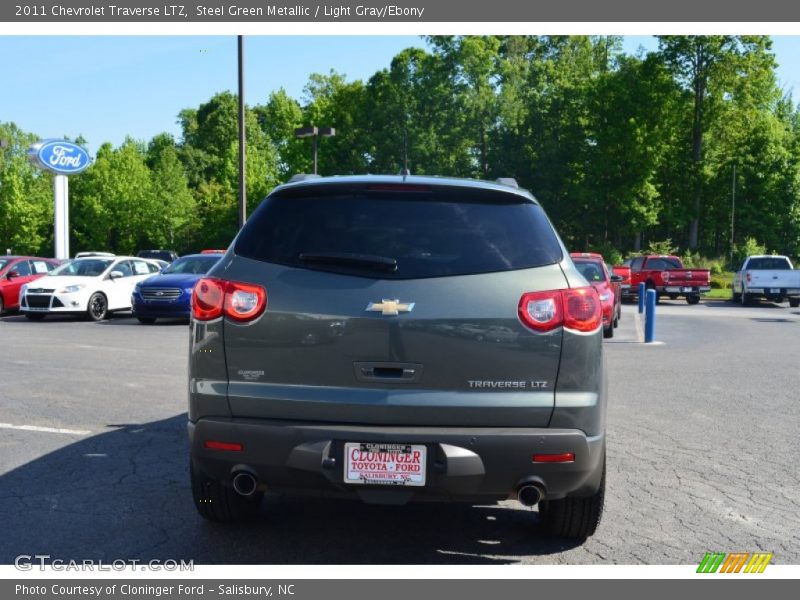 Steel Green Metallic / Light Gray/Ebony 2011 Chevrolet Traverse LTZ