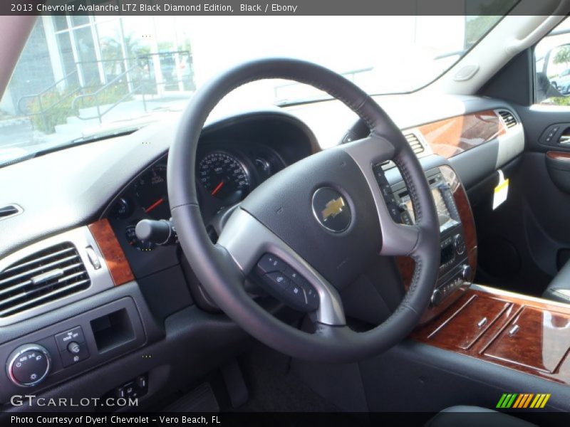 Black / Ebony 2013 Chevrolet Avalanche LTZ Black Diamond Edition