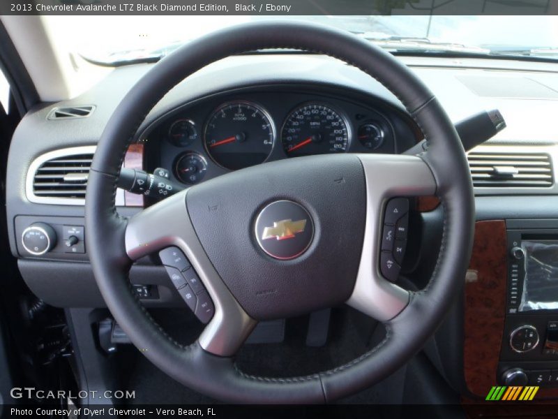 2013 Avalanche LTZ Black Diamond Edition Steering Wheel