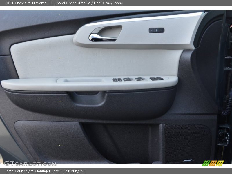 Steel Green Metallic / Light Gray/Ebony 2011 Chevrolet Traverse LTZ