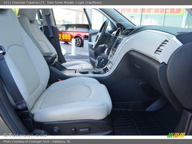 Steel Green Metallic / Light Gray/Ebony 2011 Chevrolet Traverse LTZ