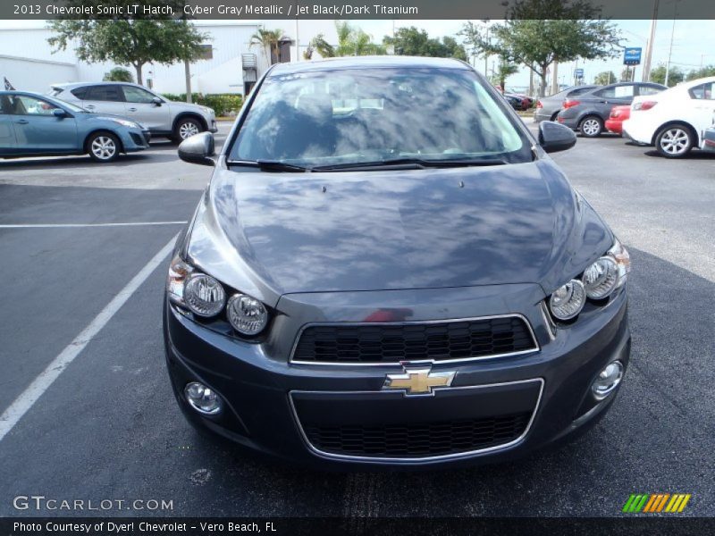 Cyber Gray Metallic / Jet Black/Dark Titanium 2013 Chevrolet Sonic LT Hatch