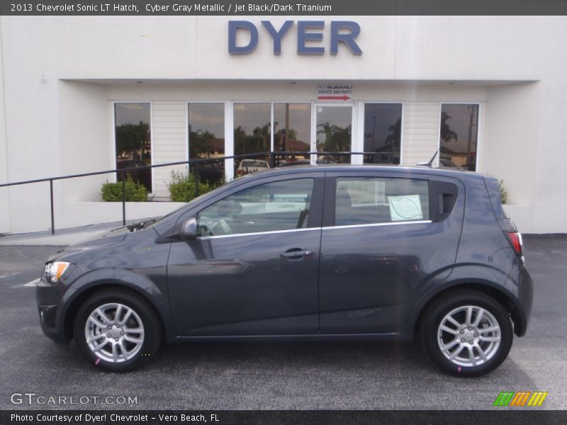 Cyber Gray Metallic / Jet Black/Dark Titanium 2013 Chevrolet Sonic LT Hatch