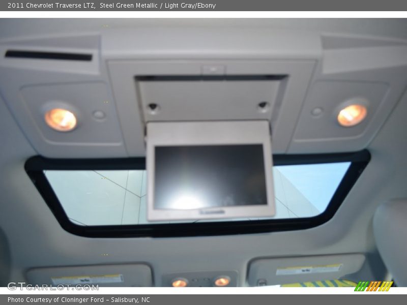 Steel Green Metallic / Light Gray/Ebony 2011 Chevrolet Traverse LTZ