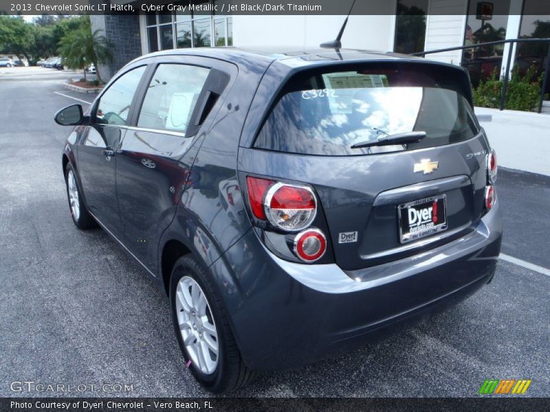 Cyber Gray Metallic / Jet Black/Dark Titanium 2013 Chevrolet Sonic LT Hatch