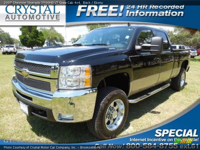 Black / Ebony 2007 Chevrolet Silverado 2500HD LT Crew Cab 4x4