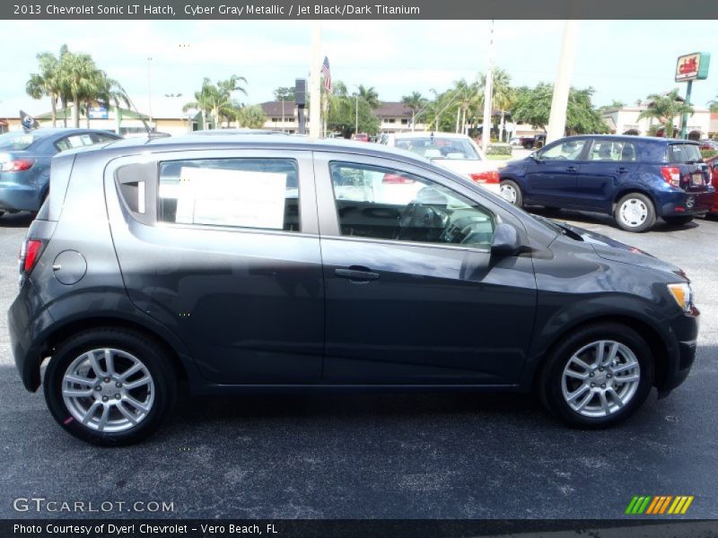 Cyber Gray Metallic / Jet Black/Dark Titanium 2013 Chevrolet Sonic LT Hatch