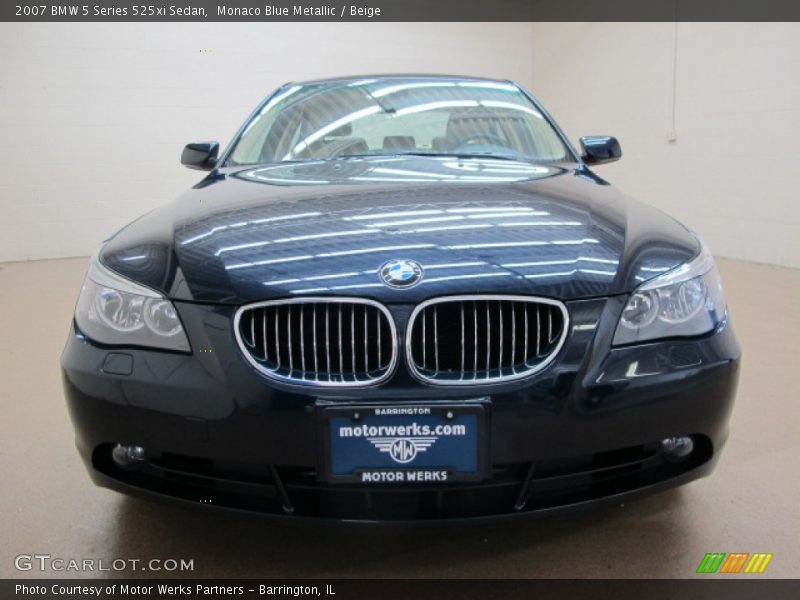 Monaco Blue Metallic / Beige 2007 BMW 5 Series 525xi Sedan