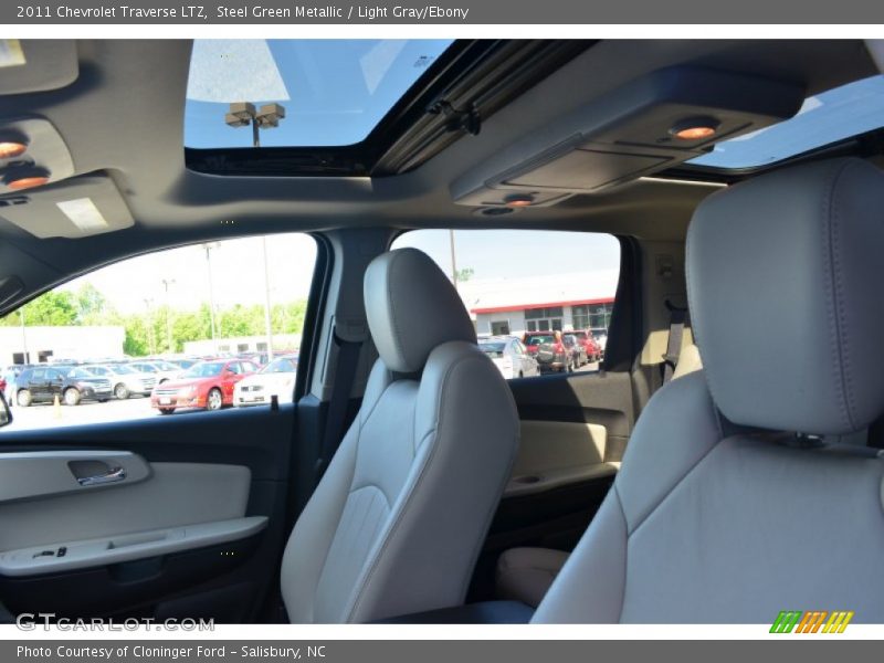 Steel Green Metallic / Light Gray/Ebony 2011 Chevrolet Traverse LTZ