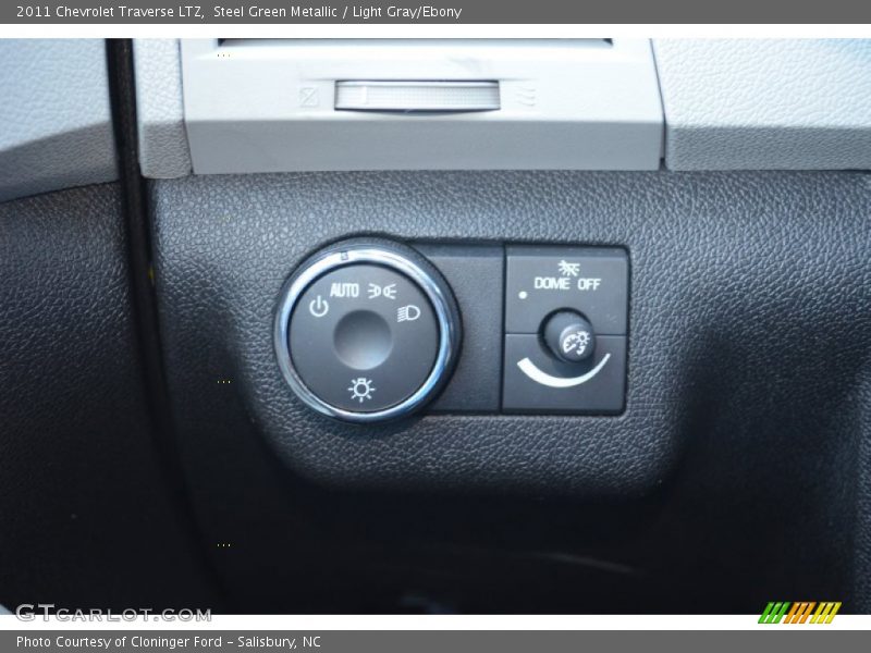 Steel Green Metallic / Light Gray/Ebony 2011 Chevrolet Traverse LTZ