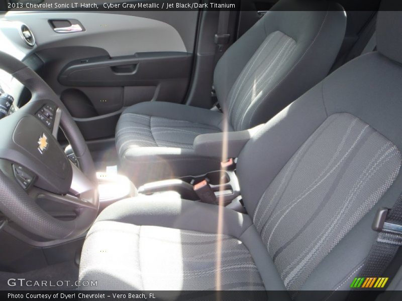 Cyber Gray Metallic / Jet Black/Dark Titanium 2013 Chevrolet Sonic LT Hatch