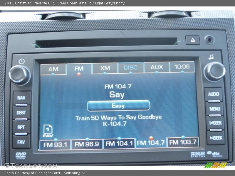 Steel Green Metallic / Light Gray/Ebony 2011 Chevrolet Traverse LTZ