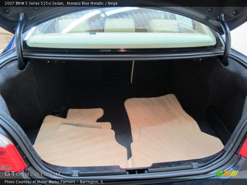 Monaco Blue Metallic / Beige 2007 BMW 5 Series 525xi Sedan