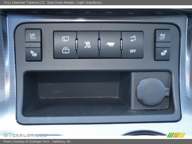 Steel Green Metallic / Light Gray/Ebony 2011 Chevrolet Traverse LTZ