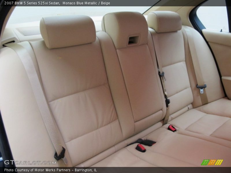 Monaco Blue Metallic / Beige 2007 BMW 5 Series 525xi Sedan