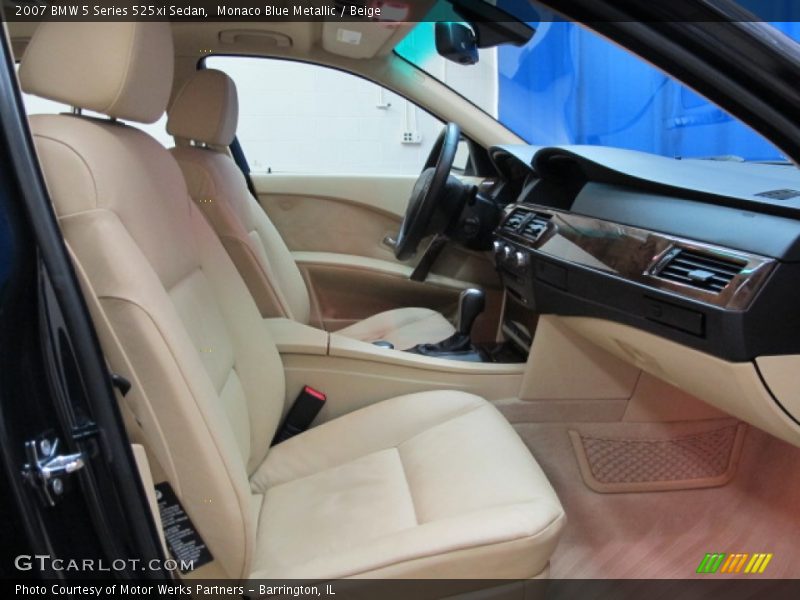 Monaco Blue Metallic / Beige 2007 BMW 5 Series 525xi Sedan