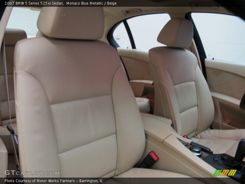 Monaco Blue Metallic / Beige 2007 BMW 5 Series 525xi Sedan