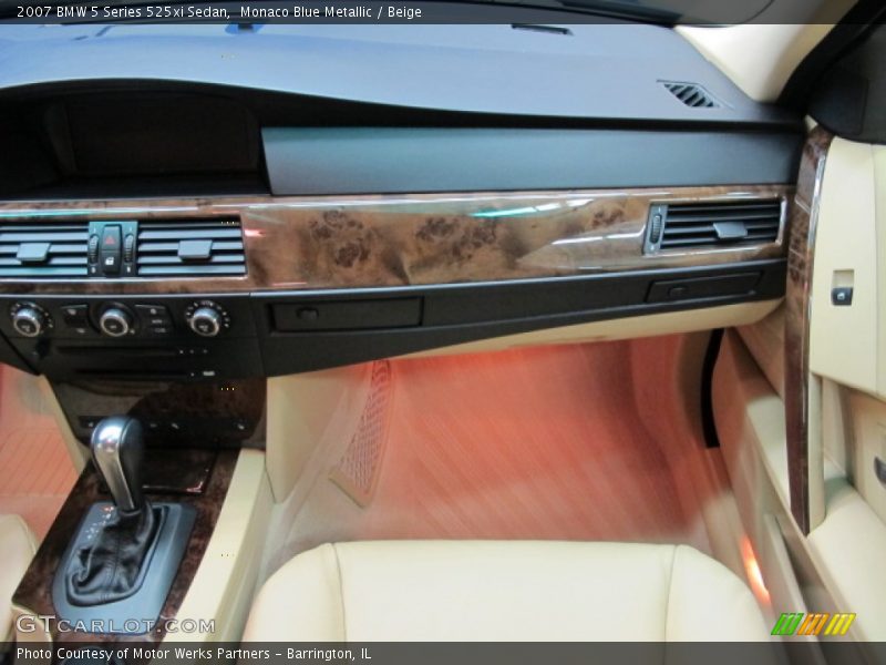 Monaco Blue Metallic / Beige 2007 BMW 5 Series 525xi Sedan