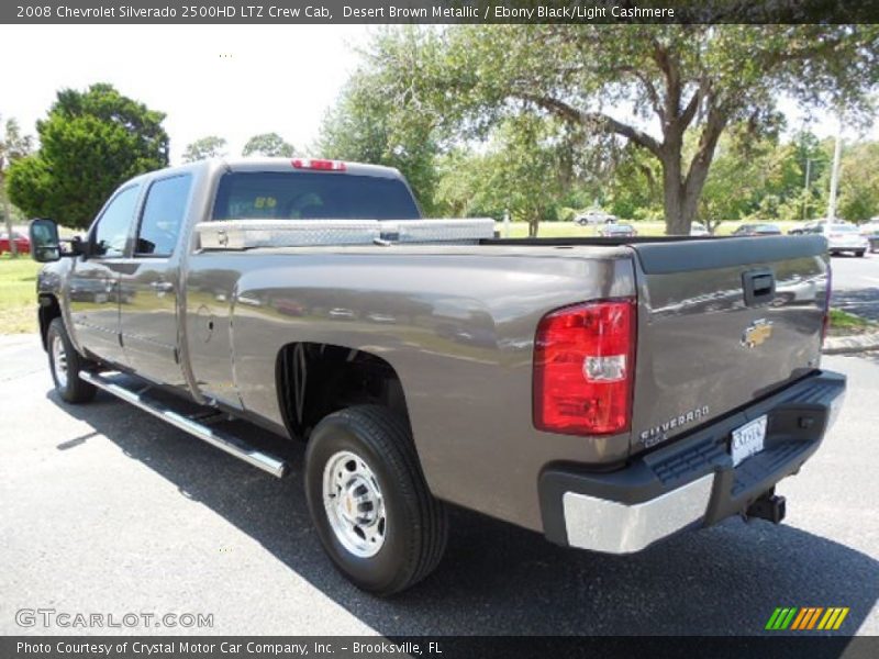 Desert Brown Metallic / Ebony Black/Light Cashmere 2008 Chevrolet Silverado 2500HD LTZ Crew Cab