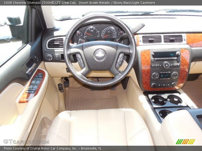Desert Brown Metallic / Ebony Black/Light Cashmere 2008 Chevrolet Silverado 2500HD LTZ Crew Cab