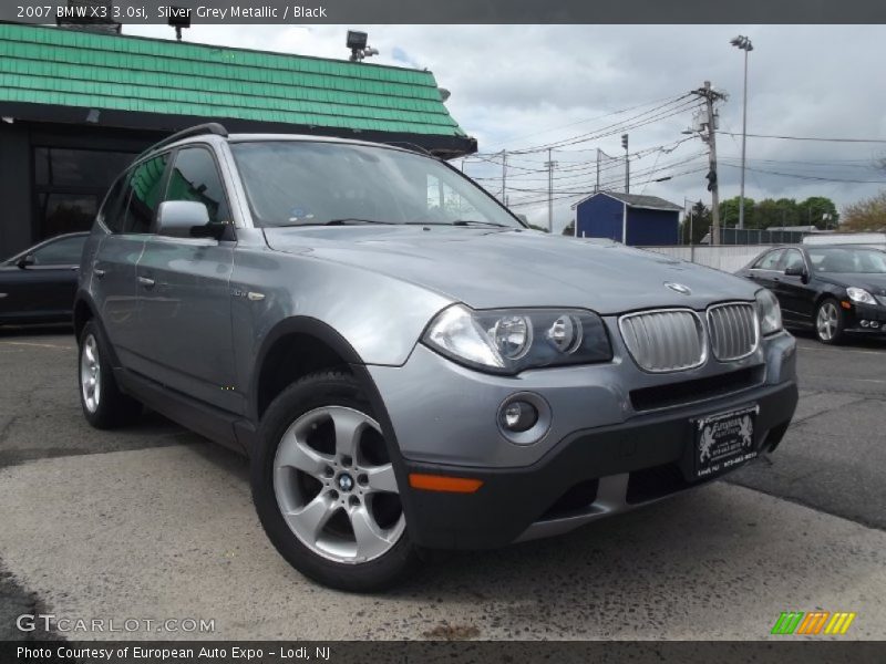 Silver Grey Metallic / Black 2007 BMW X3 3.0si