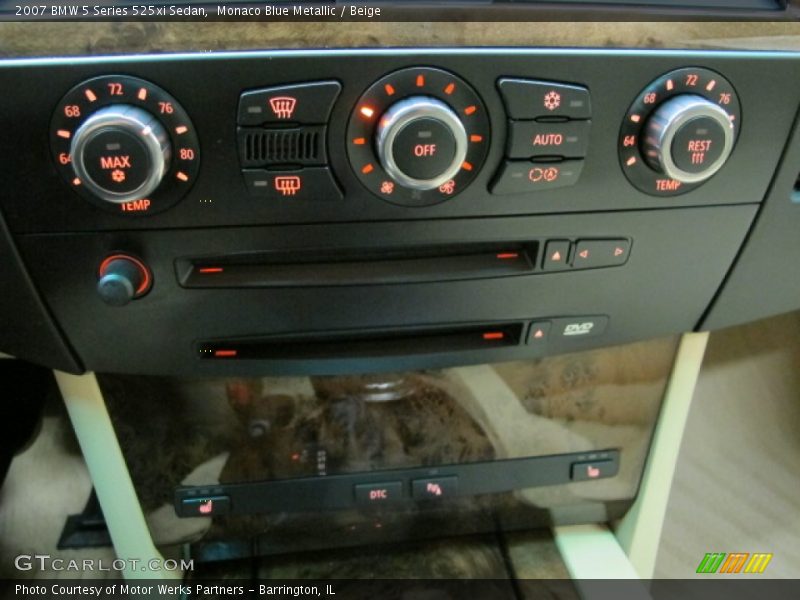 Monaco Blue Metallic / Beige 2007 BMW 5 Series 525xi Sedan