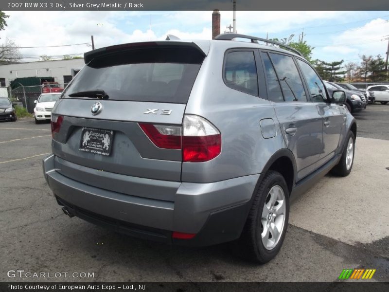 Silver Grey Metallic / Black 2007 BMW X3 3.0si