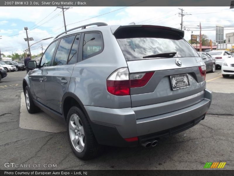 Silver Grey Metallic / Black 2007 BMW X3 3.0si