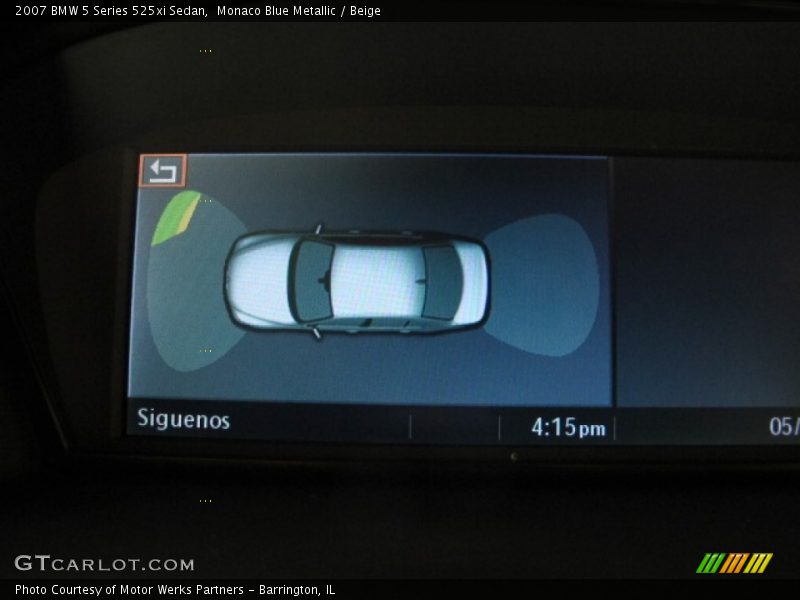 Monaco Blue Metallic / Beige 2007 BMW 5 Series 525xi Sedan