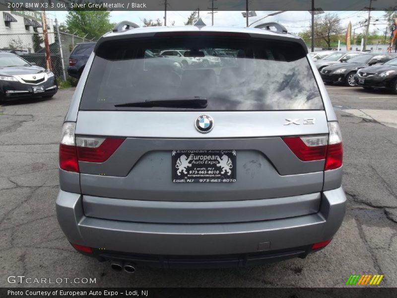 Silver Grey Metallic / Black 2007 BMW X3 3.0si