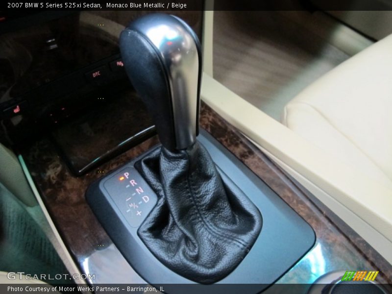 Monaco Blue Metallic / Beige 2007 BMW 5 Series 525xi Sedan