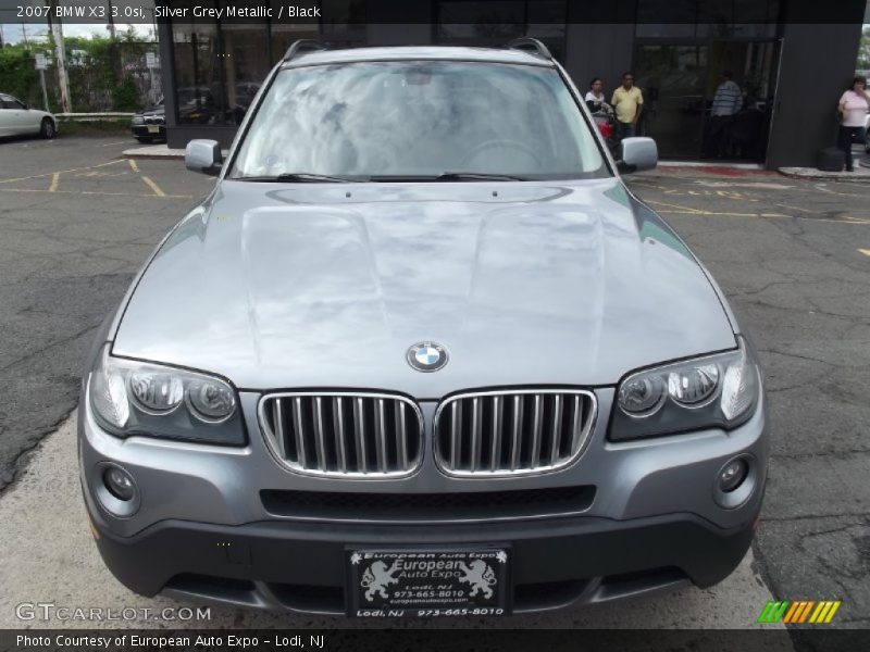 Silver Grey Metallic / Black 2007 BMW X3 3.0si