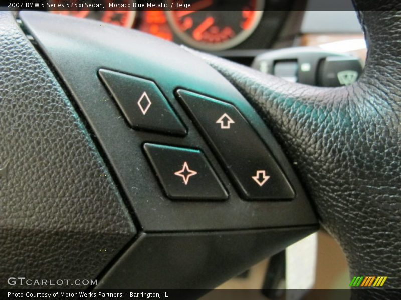 Monaco Blue Metallic / Beige 2007 BMW 5 Series 525xi Sedan
