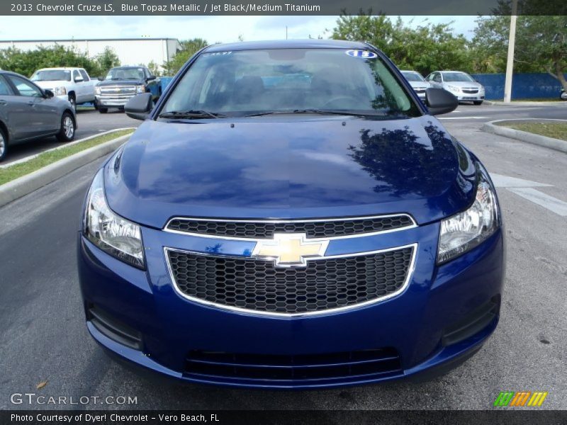 Blue Topaz Metallic / Jet Black/Medium Titanium 2013 Chevrolet Cruze LS