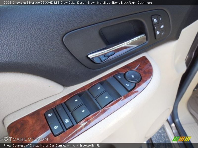Desert Brown Metallic / Ebony Black/Light Cashmere 2008 Chevrolet Silverado 2500HD LTZ Crew Cab
