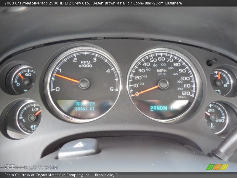 Desert Brown Metallic / Ebony Black/Light Cashmere 2008 Chevrolet Silverado 2500HD LTZ Crew Cab