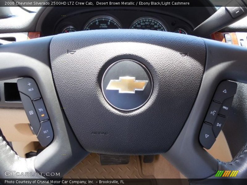 Desert Brown Metallic / Ebony Black/Light Cashmere 2008 Chevrolet Silverado 2500HD LTZ Crew Cab